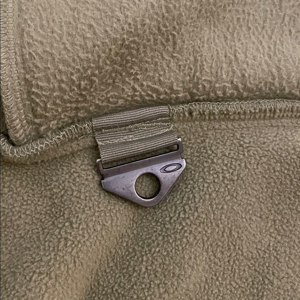 Oakley Olive Green Full Zip Fleece Jacket Womens Size XL Outdoors - Picture 11 of 14